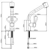 RVS Keukenkraan SK124 handdouche