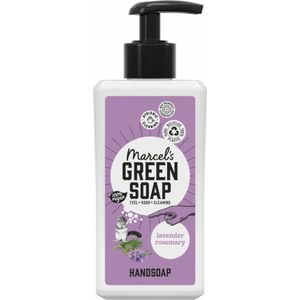 Marcel's Green Soap Handzeep 250 ml - Lavendel & Rozemarijn - Plantaardig - Milieuvriendelijk - Gerecyclede Flessen - Vegan