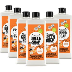 Marcel's Green Soap Allesreiniger - Sinaasappel & Jasmijn - 6 x 750ml