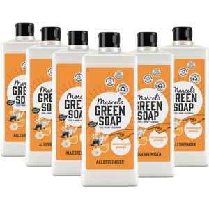 6x Marcel's Green Soap allesreiniger sinaasappel en jasmijn (750 ml)