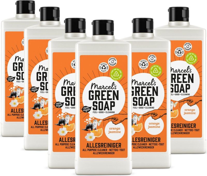 Marcel's Green Soap - Allesreiniger - 6 x 750 ml - Natuurlijk - Vegan