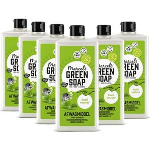 Marcel's Green Soap - Afwasmiddel - 6 x 500 ml - Natuurlijke Ingrediënten