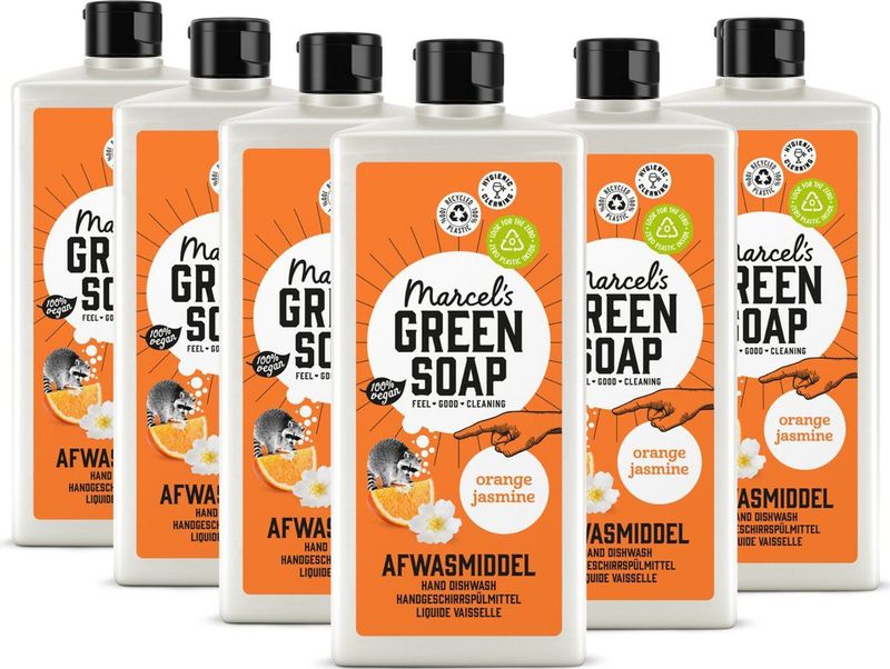 Marcel's Green Soap - Afwasmiddel - Sinaasappel & Jasmijn - Plantaardige Zepen