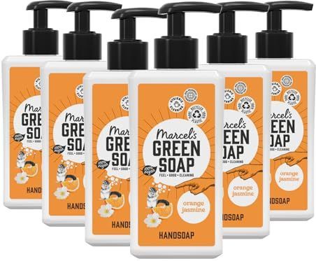 Marcel's Green Soap - Vegan Handzeep - Sinaasappel Jasmijn - 6 x 250 ml