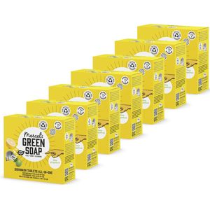 Marcel's Green Soap Vaatwastabletten Grapefruit & Limoen - Vaatwasmiddel - 24 wasbeurten per verpakking - 7 x 24 stuks