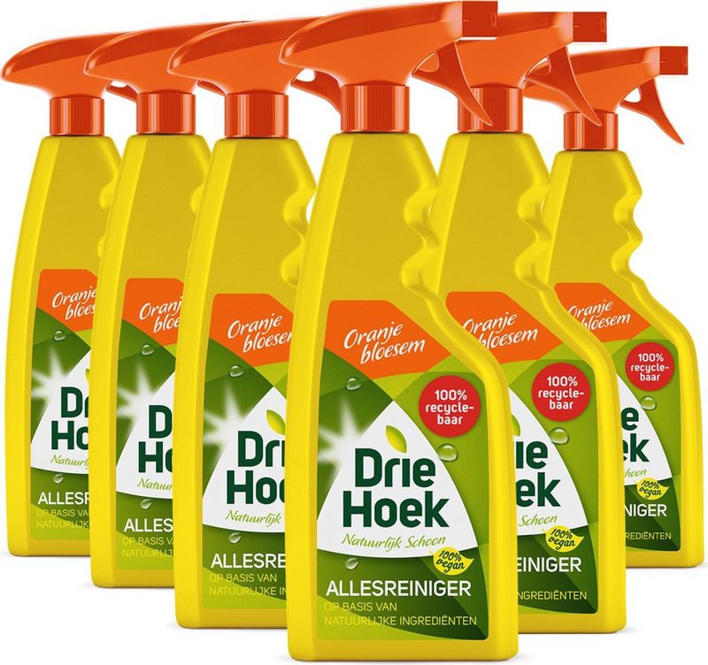 Driehoek Vloeibare Zeep Spray - Oranjebloesem - 6 x 500ml