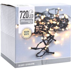 Kerstverlichting - warm wit - 720 leds - 5400 cm - groen snoer - Kerstverlichting kerstboom