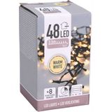 Kerstverlichting op batterijen - 48 LEDs - 3.5 meter - Warm Wit Licht