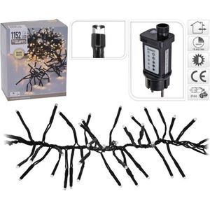 LED Clusterlichterkette 8,5m warmweiß mit 1152 LEDs