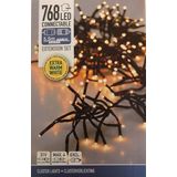 Koppelbare Clusterverlichting - 768 LED - 5.5m - extra warm wit
