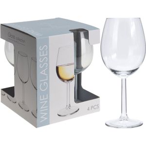 Excellent Houseware Set van 4 witte wijnglazen 43cl