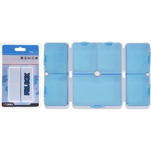 Pillendoos kunststof met vakverdeling