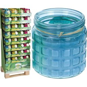 Homestyle - Citronella Kaars - Glazen Pot - Branders