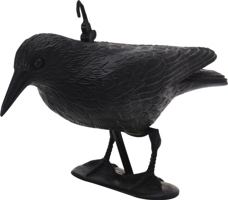 Dierenverjager Raaf Dennis Zwart 34 X 12 X 11 cm