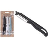 Excellent Houseware - Schilmessen Set - 3 Stuks - Roestvrijstaal - Wit Blauw Zwart