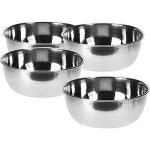 Schalenset RVS 11x4cm set a 4 stuks