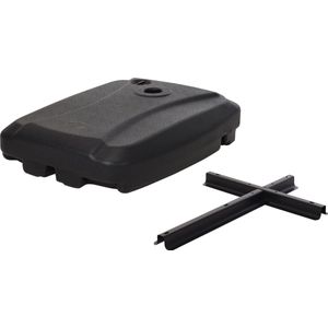 ProGarden - Parasolhouder - Antraciet - HDPE en Metaal - Met Wieltjes