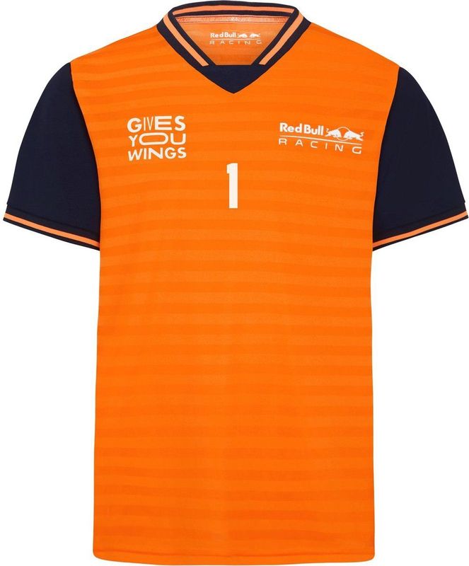 Red Bull Racing Max Verstappen Oranje Shirt NR 1 - Formule 1 - Dutch Grand Prix