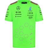 Mercedes Teamline Shirt Groen 2024 S - Lewis Hamilton - George Russel - Formule 1