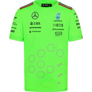 Mercedes Teamline Shirt Groen 2024 S - Lewis Hamilton - George Russel - Formule 1