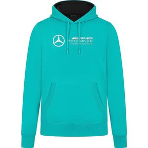 Mercedes Logo Hoody Groen 2024 - Lewis Hamilton - George Russel