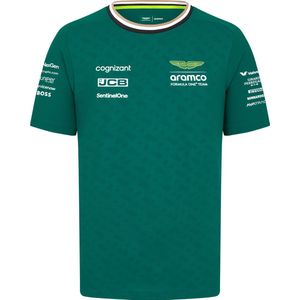Aston Martin - Teamline Shirt - Shirt - Groen - Polyester - Formule 1