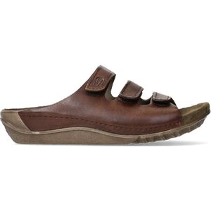 Wolky Slippers Nomad cognac geolied leer