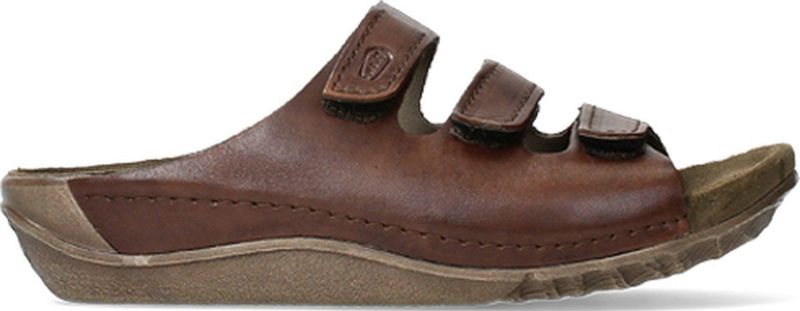 Wolky Slippers Nomad cognac geolied leer
