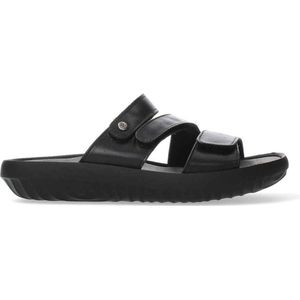 Wolky - Sense 00885 - Slippers - Zwart - Lederen Materiaal