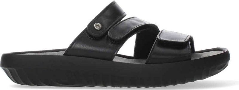 Wolky - Sense 00885 - Slippers - Zwart - Lederen Materiaal