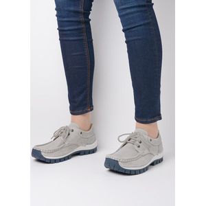 Wolky Veterschoenen Fly Summer lichtgrijs nubuck