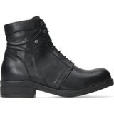 Wolky - Enkellaarzen - Zwart - Leder - Extra Brede Leest