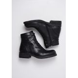 Wolky - Enkellaarzen - Zwart - Leder - Extra Brede Leest