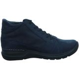 Wolky Hoge veterschoenen Why blauw nubuck