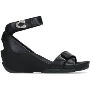 Wolky Comfort Sandalen Era - 20000 zwart leer - 38