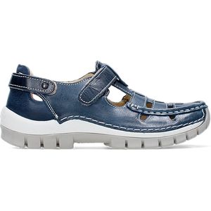 Dames Instappers & Ballerina's Wolky Move Oxford Blue/grey Blauw - Maat 40