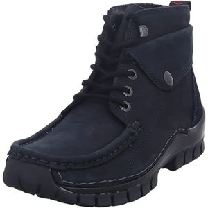 Wolky - Jump 04725 - Veterschoenen - Zwart - Nubuck