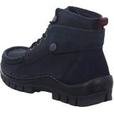 Wolky Hoge veterschoenen Jump blauw nubuck