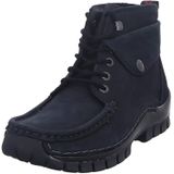 Wolky Hoge veterschoenen Jump blauw nubuck