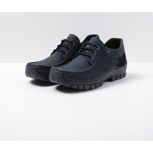 Wolky Veterschoenen Fly blauw nubuck