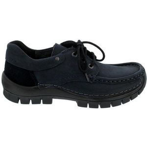 Wolky - Fly Winter Oiled Nubuck - Veterschoen - Blauw - Leer