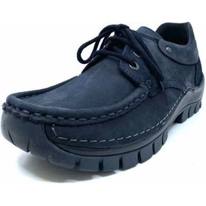 Wolky Veterschoenen Fly blauw nubuck