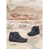 Wolky - Roll Shoot - Hoge Veterschoenen - Blauw - Nubuck