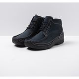 Wolky - Roll Shoot - Hoge Veterschoenen - Blauw - Nubuck