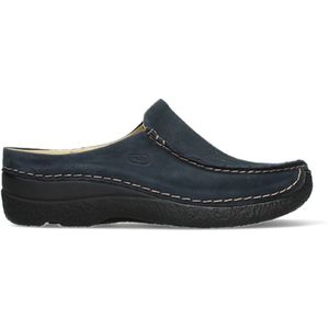 Instapper Wolky Women Seamy Slide Oiled Nubuck Blue-Schoenmaat 43