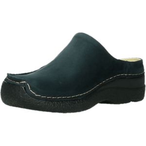 Instapper Wolky Women Seamy Slide Oiled Nubuck Blue