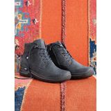 Wolky Hoge veterschoenen Whynot blauw nubuck