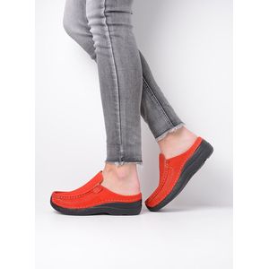 Wolky - Roll Slide Antique - Instapper - Dark Red - 100% Nubuckleer