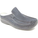 Wolky Klompen Roll Slide blauw nubuck