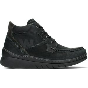 Wolky Veterschoenen Zoom zwart nubuck